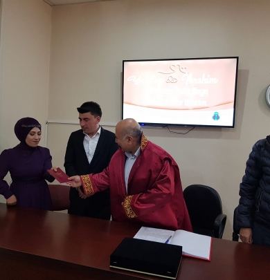 Belediye Başkanımız Ekrem Ünlü, Yıldız ve İbrahim çiftinin nikah akitlerini gerçekleştirdi.