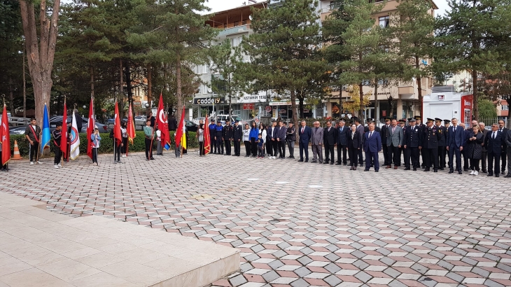 Cumhuriyetimizin Yüzüncü Yılı etkinlikleri Atatürk Anıtına Çelenk Sunma Töreni